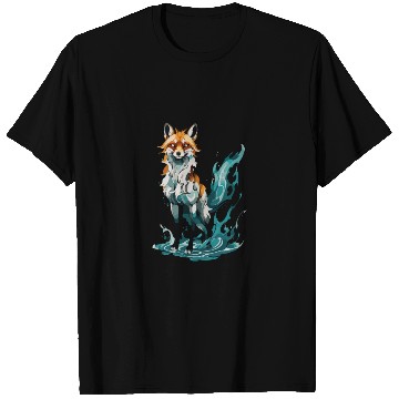 Discover Fox Standing in Tranquil Waters T Shirts