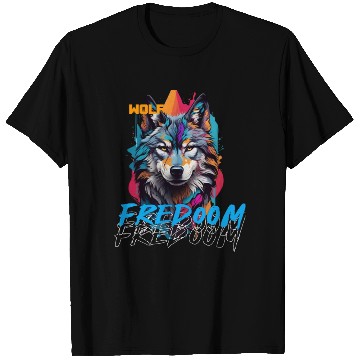Discover Incredible wolf face street T Shirts