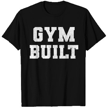 Discover Gym Built White Typography T Shirts