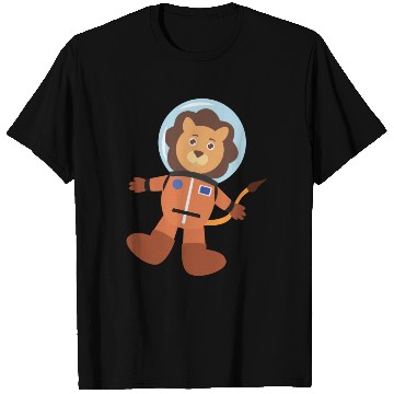 Discover Lion In Space Suit T Shirts