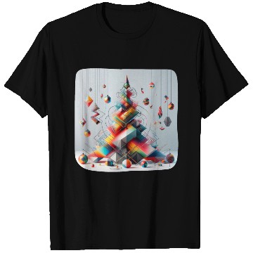 Discover Geometric Christmas tree T Shirts