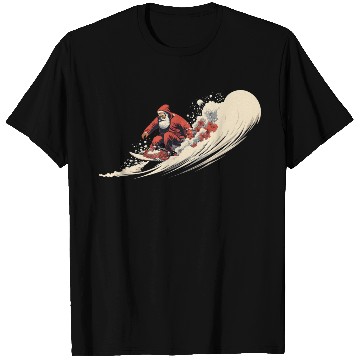 Discover Surfing Santa Summer Christmas T Shirts
