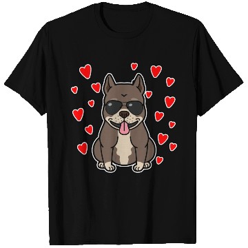 Discover Pitbull Hearts Gift For Dog Lover T Shirts