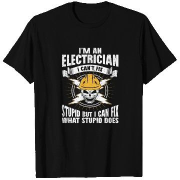 Discover Electrician Electricity Gift for Electricians T Shirts