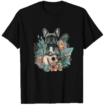 Discover French Bulldog |Aloha Ukulele Hawaii Guitar Funny T Shirts