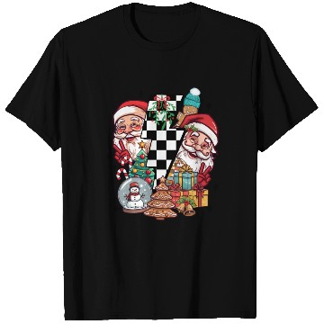 Discover Retro Christmas, Santa, Groovy, Disco Ball, Frosty T Shirts