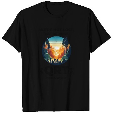 Discover QRT in Nature Ham Radio Operators Sunset Outdoor T Shirts