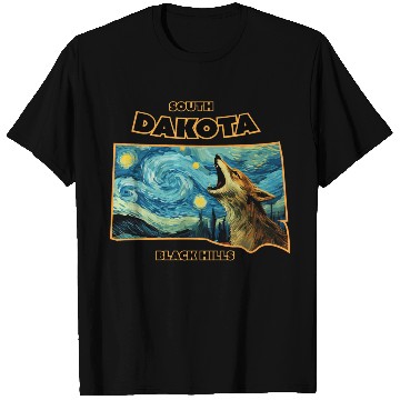 Discover South Dakota - Coyote T Shirts