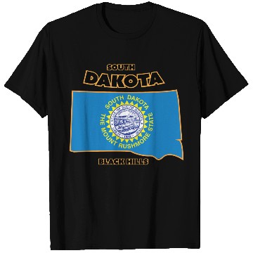 Discover South Dakota - Flag T Shirts