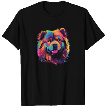 Discover Watercolor Colorful Chow Chow T Shirts