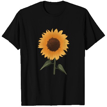Discover Vibrant Sunflower Botanical Illustration T Shirts