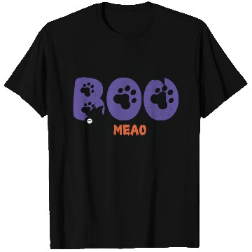 Discover BOO Meao Funny Halloween Saying And Cat lovers T Shirts