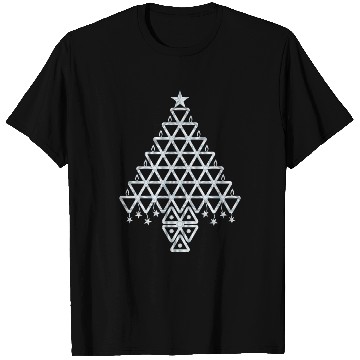 Discover Silver Christmas Symbolic tree T Shirts