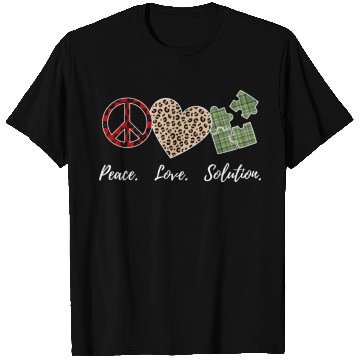 Discover Peace, Love, Solution T Shirts