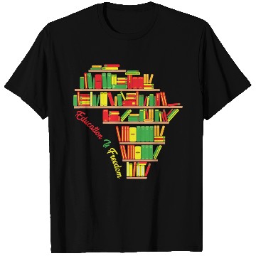 Discover Education Is Freedom Juneteenth Reading Book Lover T Shirts