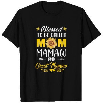Discover Blessed To Be Called Mom Mamaw Great Mamaw Mothers T Shirts