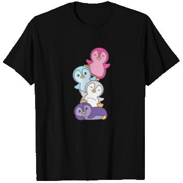 Discover Multisexual Flag Pride Lgbtq Cute Penguins T Shirts