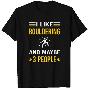 Discover 3 People Bouldering Rock Climbing T Shirts