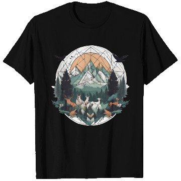 Discover Geoforest Tapestry T Shirts