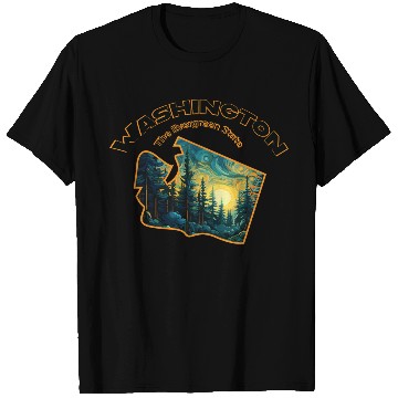 Discover Washington Wildlife - evergreen T Shirts