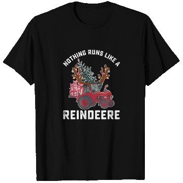 Discover Nothing Runs Like A Reindeere Tractor Reindeer T Shirts