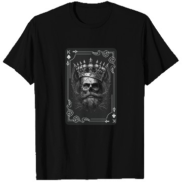 Discover Creepy Card Game King Spades Poker Nightmare T Shirts