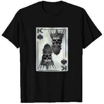 Discover Spades King Bone Skull Creepy Halloween Fan T Shirts