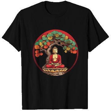 Discover Buddha Under Reggae Colored Bodhi Tree T Shirts