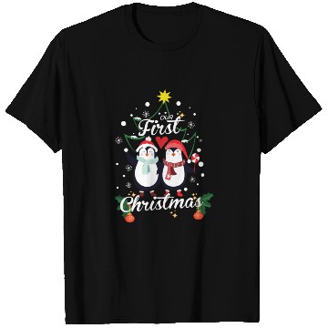 Discover Penguins First Christmas Newborn T Shirts