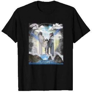 Discover Celestial Gateway - Angelic Serenity T Shirts
