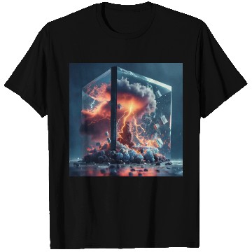 Discover Thunderstorm in a glass box T Shirts