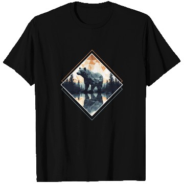 Discover Abstract bear in the mountains T Shirts