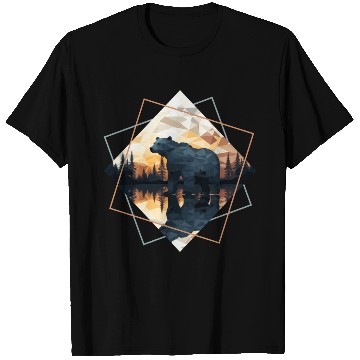 Discover Abstract bear in the mountains T Shirts