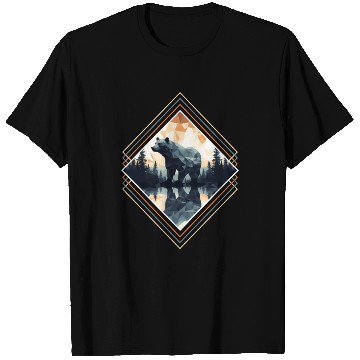 Discover Abstract bear in the mountains T Shirts