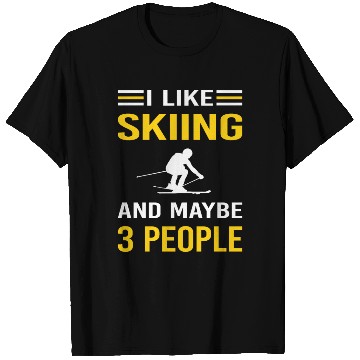 Discover 3 People Skiing Ski Skier T Shirts
