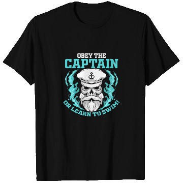 Discover Captain Gift for Sailing Sailing Boat Obey the T Shirts