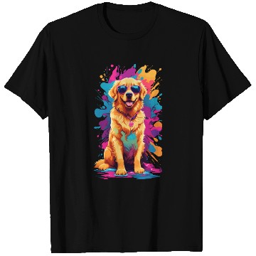Discover Cool Golden Retriever with Sunglasses T Shirts