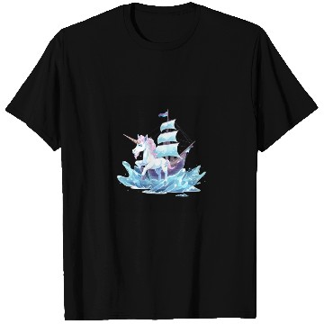 Discover Ice Sailing Unicorn Ice Sailor Ice Boating T Shirts