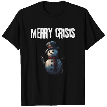 Discover merry crisis, snowman, humorous, merry christmas T Shirts