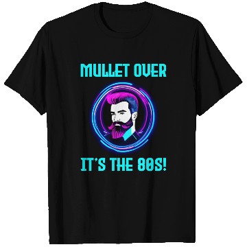 Discover Neon Retro Barber Shop Sign 80s Style Mullet Hair T Shirts
