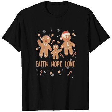 Discover Gingerbread Man Faith Hope Love Religious T Shirts