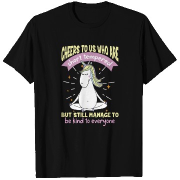 Discover Cheers to us who are short tempered T Shirts