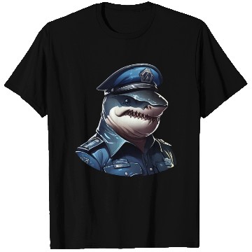 Discover Police shark T Shirts