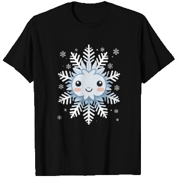Discover Cute Funny Snowflake Snow Winter Kawaii Gift T Shirts