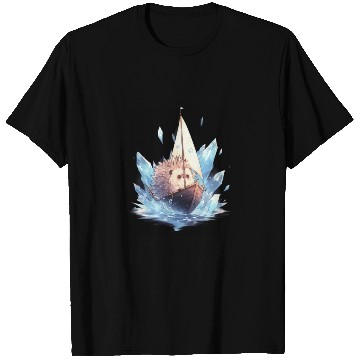 Discover Ice Sailing Hedgehog Ice Sailor Ice Boating T Shirts