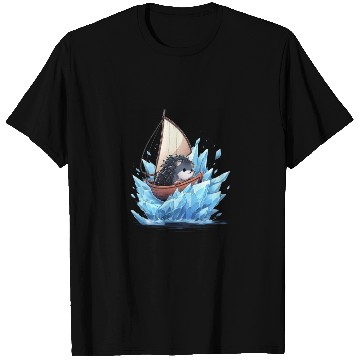 Discover Ice Sailing Hedgehog Ice Sailor Ice Boating T Shirts