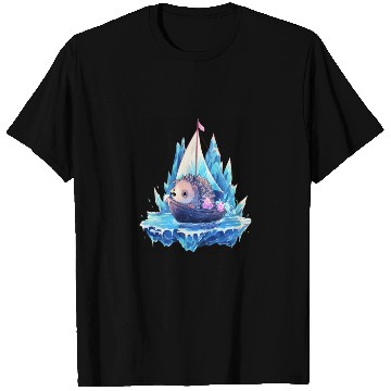 Discover Ice Sailing Hedgehog Ice Sailor Ice Boating T Shirts