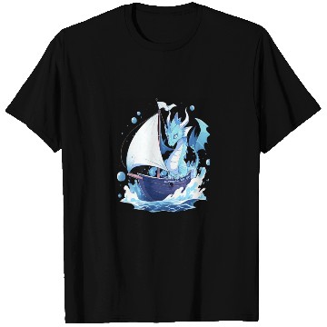 Discover Ice Sailing Dragon Ice Sailor Ice Boating Yachting T Shirts