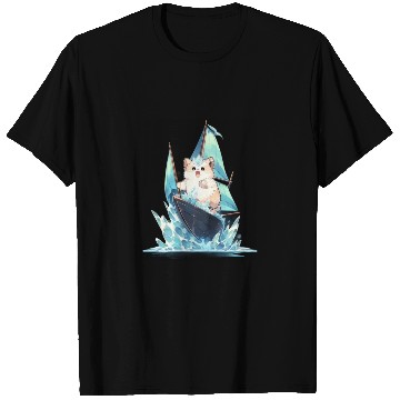 Discover Ice Sailing Hamster Ice Sailor Ice Boating T Shirts