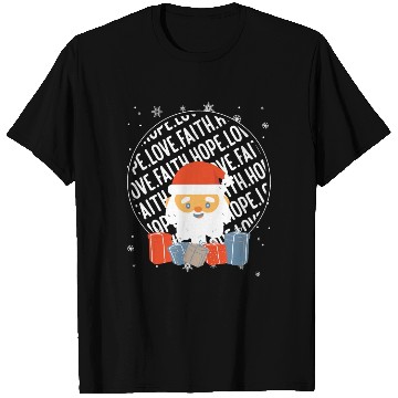 Discover Faith Hope Love Religious Family Christmas Santa T Shirts
